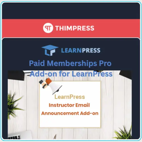 LearnPress Announcements Add-on interface showing course updates and notifications