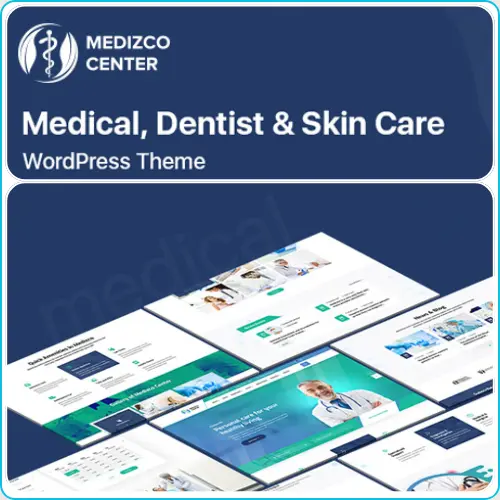 Medizco – GPL Medical & Dental WordPress Theme Medizco WordPress theme homepage showing medical clinic layout with appointment booking form