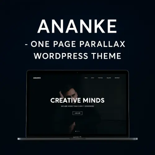 Ananke – One Page Parallax WordPress Theme for Creative Portfolios Ananke One Page WordPress theme demo showing parallax homepage, scroll animations, and mobile layout