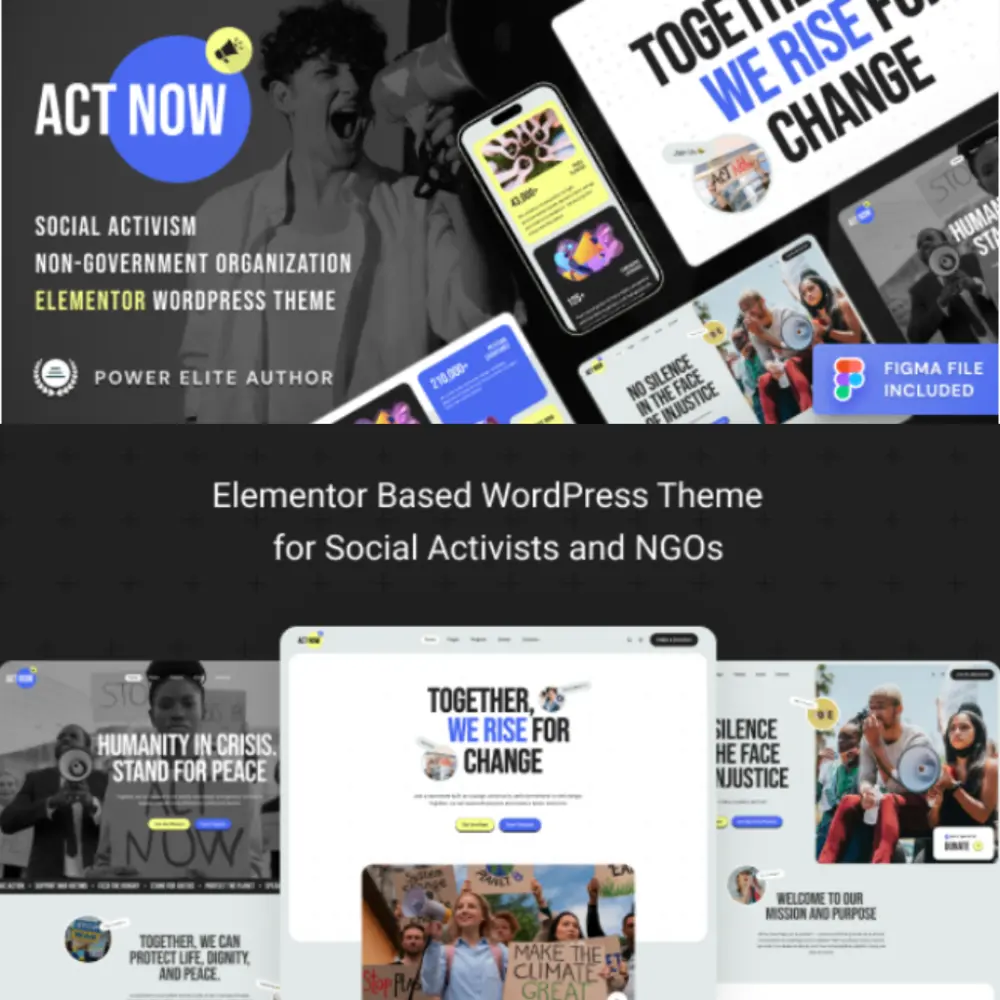 Act Now – Social Activism & NGO WordPress Theme Act Now WordPress Theme for NGOs and social activism